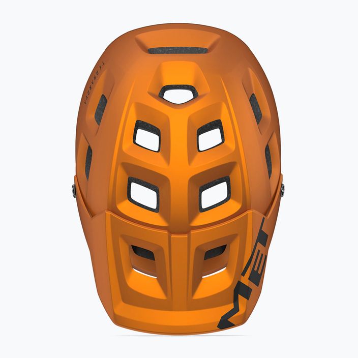 Cyklistická helma MET Terranova orange/titanium metalic matt 7