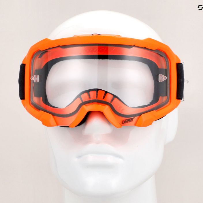 Cyklistické brýle Leatt Velocity 4.5 neon orange / clear 8022010500 9