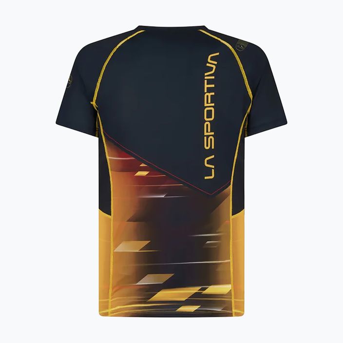 Pánské běžecké tričko LaSportiva Wave žluto-fčerné P42999100 2