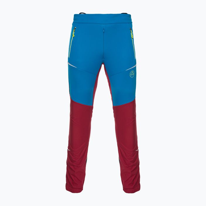 La Sportiva pánské trekové kalhoty Ikarus sangria/electric blue 5