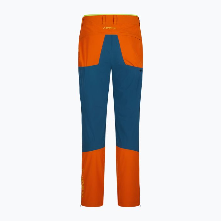 Pánské outdoorové kalhoty LaSportiva Monument modro-oranžové P61639208 2