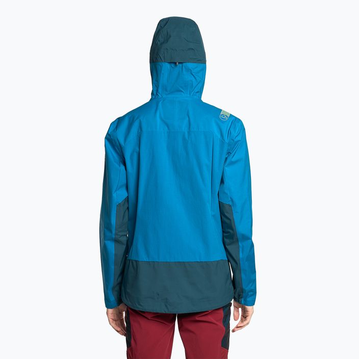 Pánská membránová bunda do deště La Sportiva Crizzle EVO Shell storm blue/electric blue 2