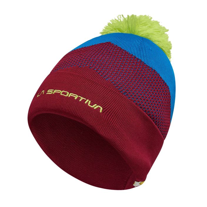 La Sportiva Knitty Beanie zimní čepice sangria/electric blue 2