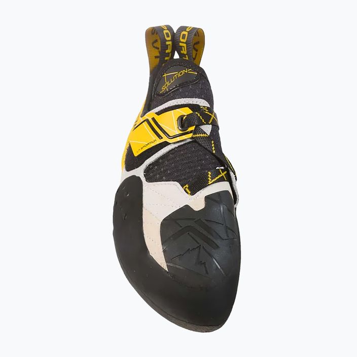 La Sportiva pánská lezecká obuv Solution bílo-žlutá 20G000100 14