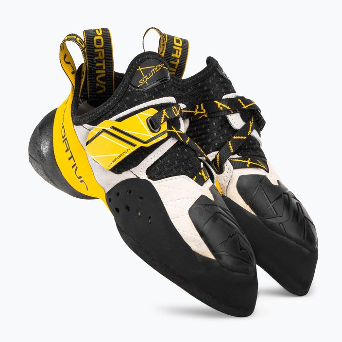 La Sportiva pánská lezecká obuv Solution bílo-žlutá 20G000100 4