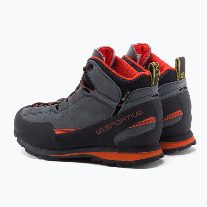 Pánská trekingová obuv La Sportiva Boulder X Mid šedo-oranžová 17E900304 3