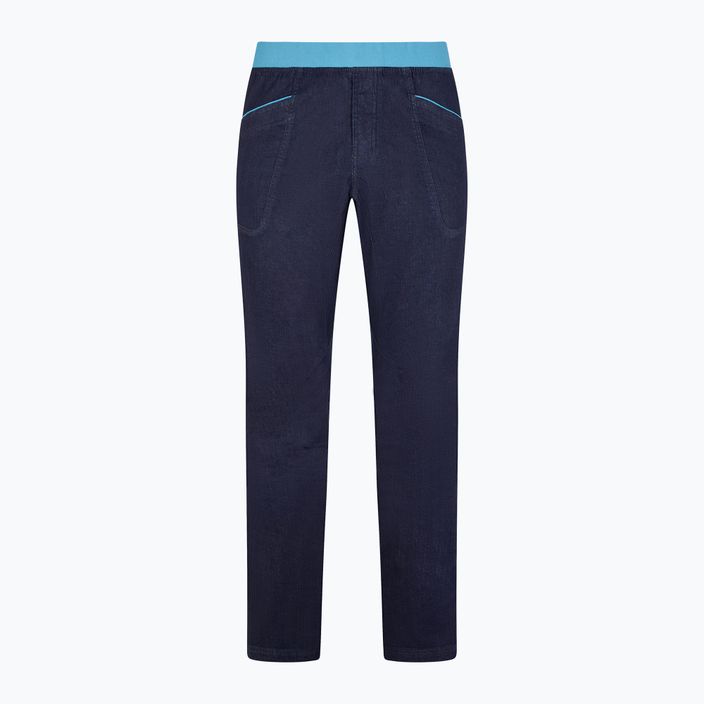 Pánské lezecké kalhoty La Sportiva Cave Jeans tmavě modré H97610624