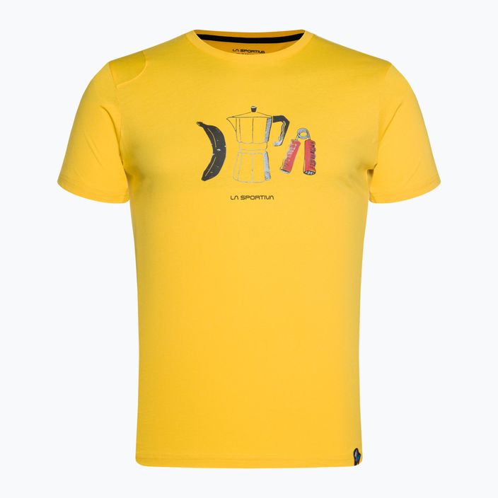 La Sportiva pánské lezecké tričko Snídaně žlutá H32100100