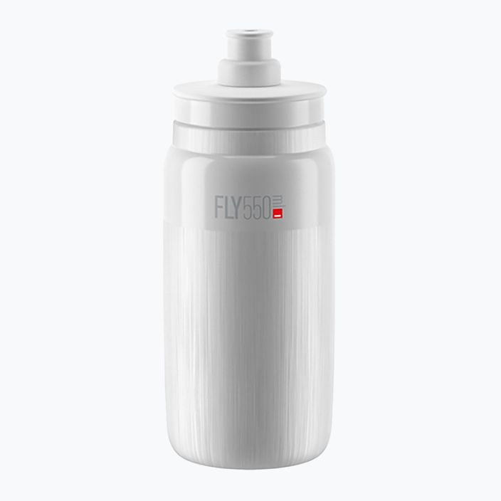 Cyklistická láhev Elite FLY Tex 550 ml white/grey logo 2