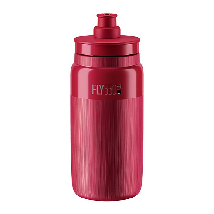 Cyklistická láhev Elite FLY Tex 550 ml amaranth/grey logo 2