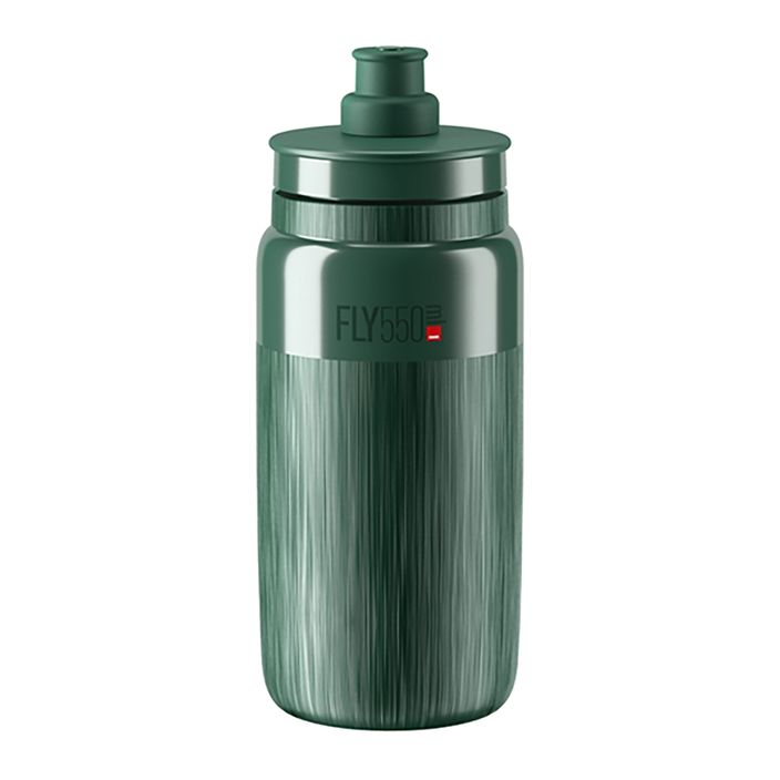 Cyklistická láhev Elite FLY Tex 550 ml dark green/grey logo 2