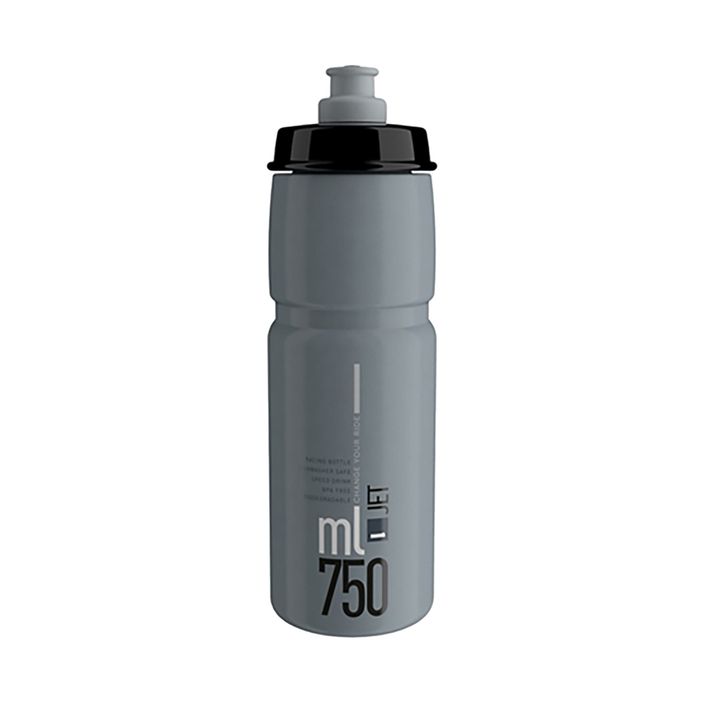 Cyklistická láhev Elite Jet 750 ml grey/black logo 2