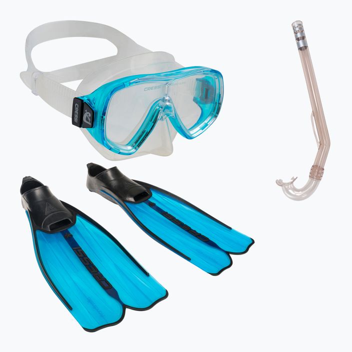Cressi Rondinella Kid Dive Set Dětská taška maska + šnorchl + ploutve modrá CA189231