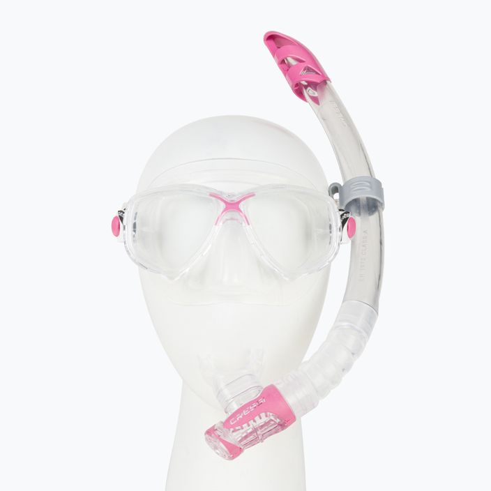 Potápěčský set Cressi Marea + maska Gamma + šnorchl růžový bezbarvý DM1000054