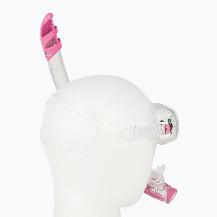 Potápěčský set Cressi Marea + maska Gamma + šnorchl růžový bezbarvý DM1000054 3