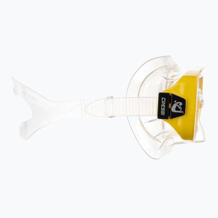 Potápěčská maska Cressi Onda clear/yellow 3