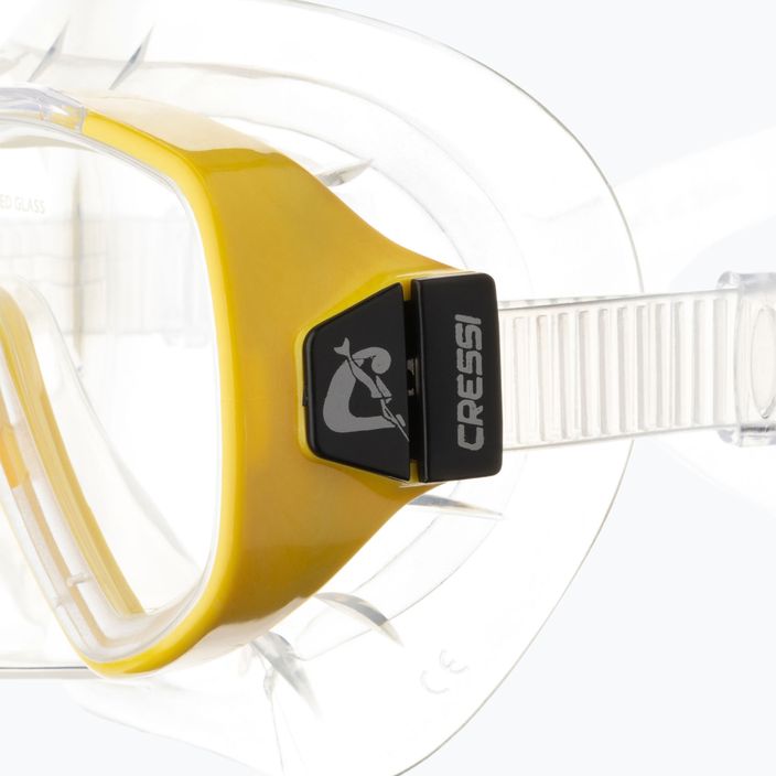 Potápěčská maska Cressi Onda clear/yellow 4