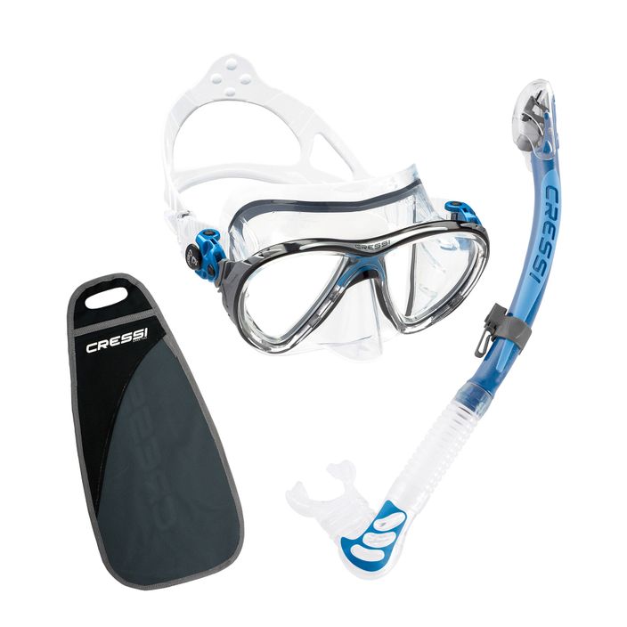 Potápěčská sada Cressi Big Eyes Evolution + maska Alpha Ultra Dry + šnorchl modrá DS337020 2