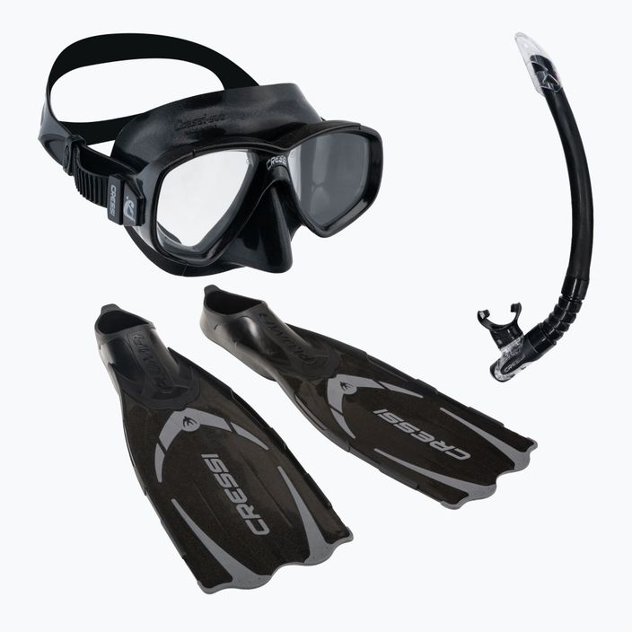 Cressi Pluma Bag šnorchl maska + šnorchl + ploutve černá CA179535