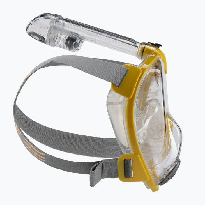 Celoobličejová maska Cressi Duke Dry pro šnorchlování žlutá XDT000010 3