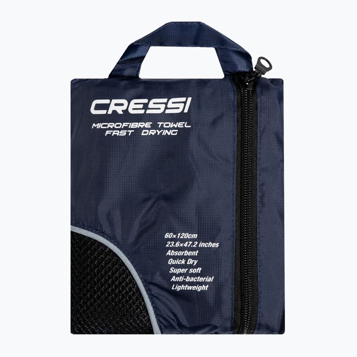 Dvoubarevný plážový ručník Cressi Microfibre Fast Drying black XVA850 5