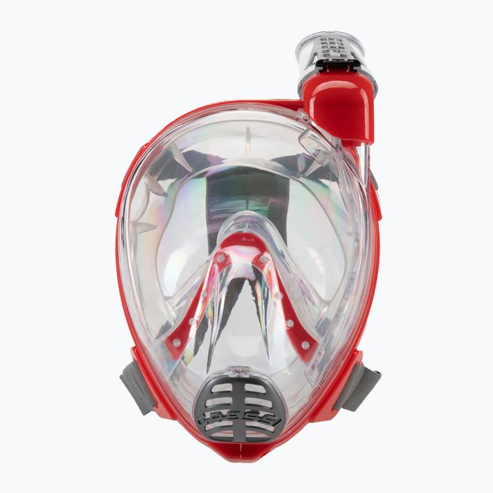 Celoobličejová maska Cressi Duke Dry pro šnorchlování červená XDT000058 2