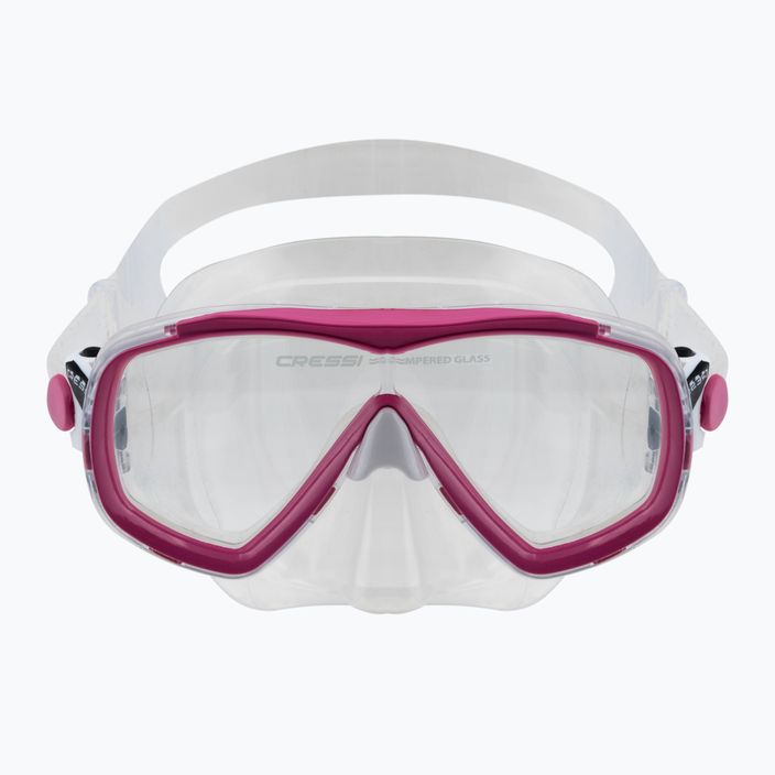 Potápěčský set Cressi Mini Palau Bag dětská maska + šnorchl + ploutve růžová CA123129 6