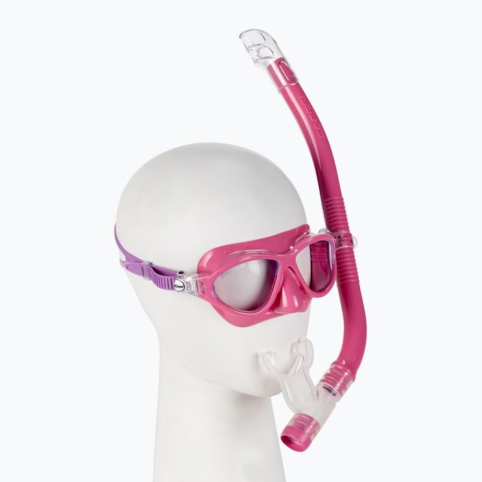 Potápěčský set Cressi Moon Kid + maska Top Light + šnorchl růžová DM200740 2