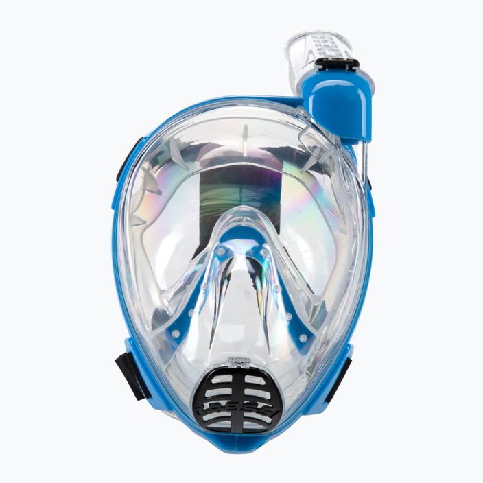 Celoobličejová maska Cressi Baron pro šnorchlování modrá/bezbarvá XDT020020 2