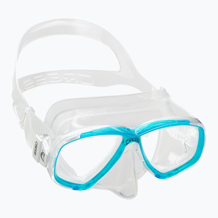 Potápěčská maska Cressi Perla bezbarvo-modrý DN207963 6