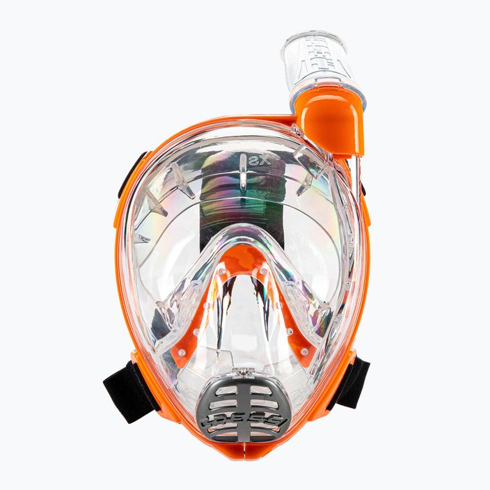 Dětská šnorchlovací maska Cressi Baron s celou tváří oranžová XDT0360085 2
