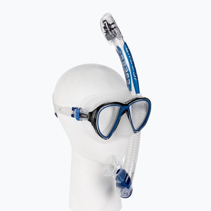 Cressi šnorchlovací set Quantum maska + Itaca Ultra Dry šnorchl čirá modrá DM400020 2