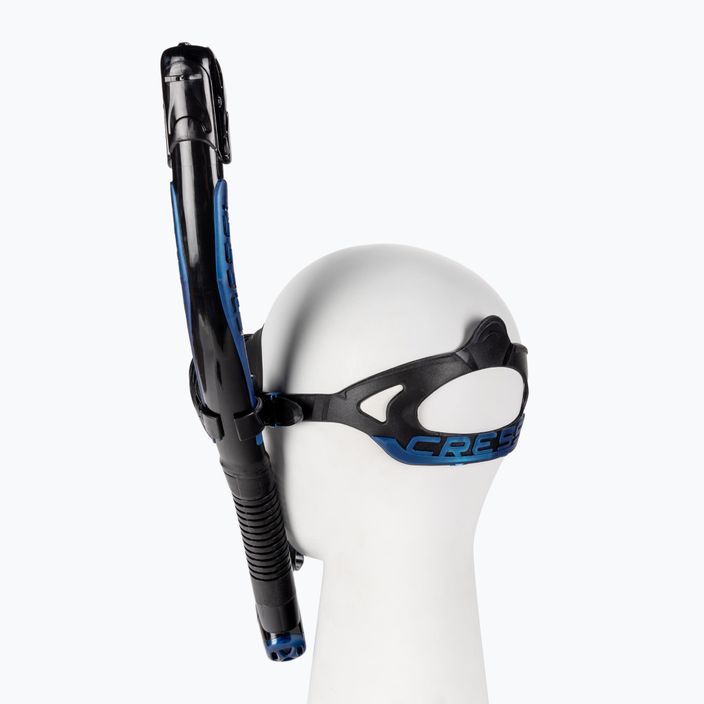 Cressi sada šnorchlů Quantum maska + Itaca Ultra Dry šnorchl černo-modrý DM405020 3