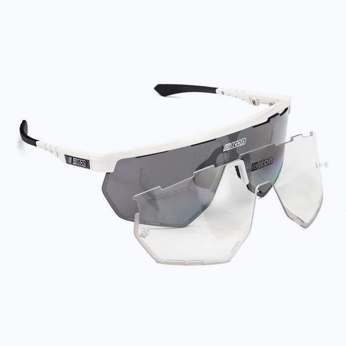 SCICON Aerowing white gloss/scnpp multimirror silver cyklistické brýle EY26080802