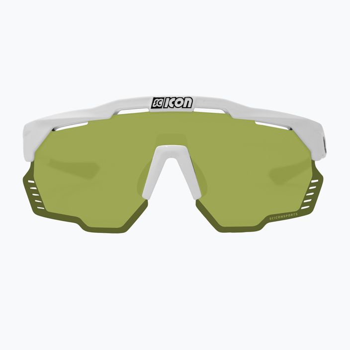 SCICON Aeroshade Kunken white gloss/scnpp green trailové cyklistické brýle EY31150800 3
