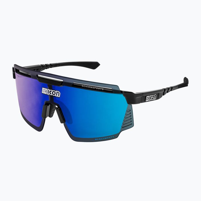 Cyklistické brýle SCICON Aerowatt black gloss/scnpp multimirror blue EY37030200 2