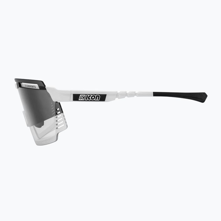 SCICON Aerowatt bílé lesklé/scnpp fotokromatické stříbrné cyklistické brýle EY37010800 4