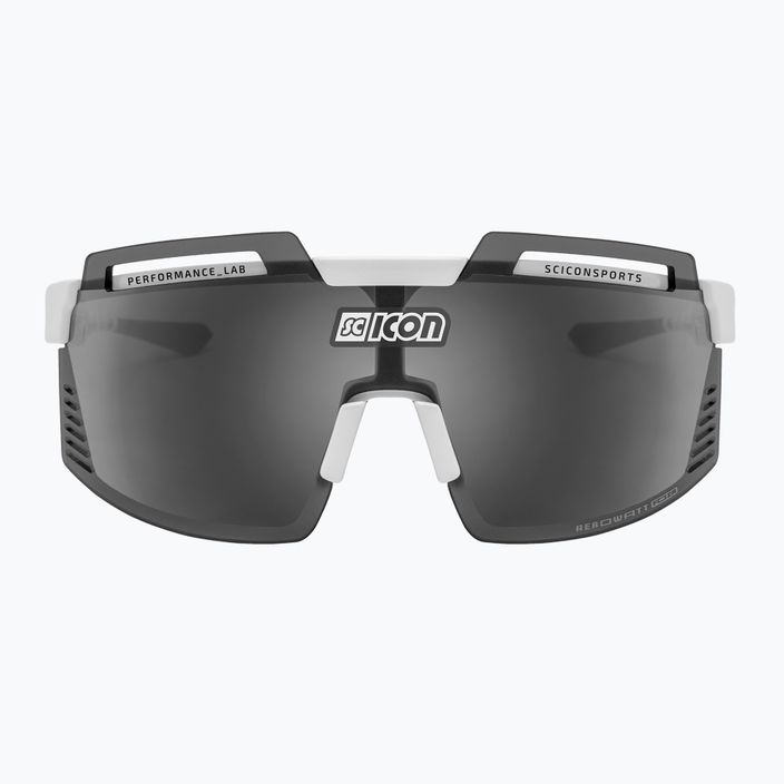 SCICON Aerowatt Foza bílý lesk/scnpp vícezrcadlové stříbrné cyklistické brýle EY38080800 3