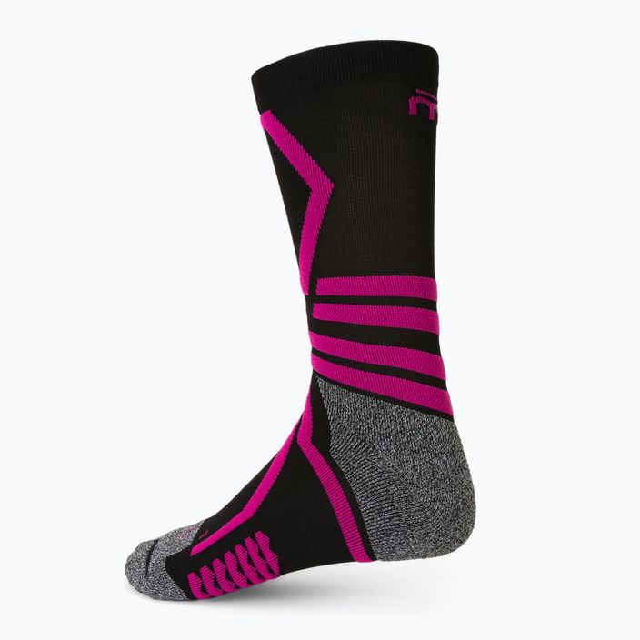 Středně těžké ponožky Mico X-Performance X-C Ski black/pink CA00146 2
