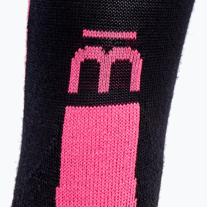 Dámské lyžařské ponožky Mico Heavy Weight Primaloft černá/růžová CA00119 3