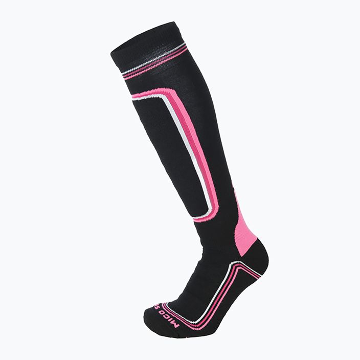 Dámské lyžařské ponožky Mico Heavy Weight Primaloft černá/růžová CA00119 4