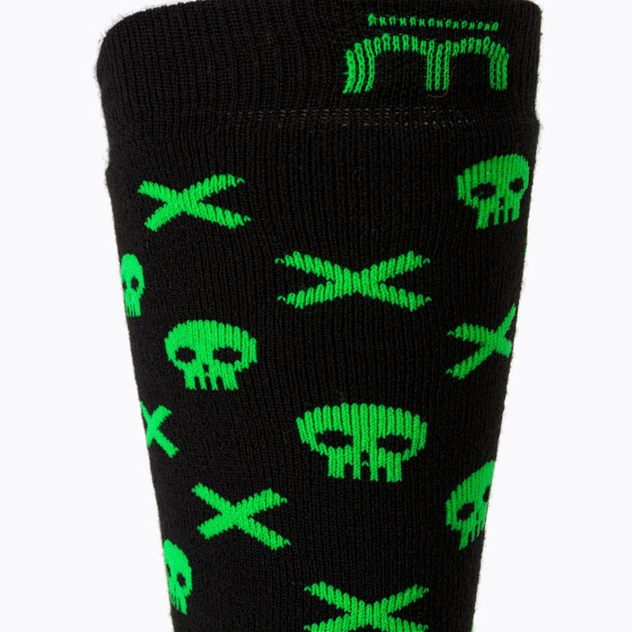 Dětské ponožky Mico Medium Weight Warm Control Ski černo-zelené CA02699 3