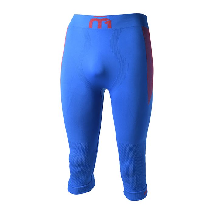 Pánské termoaktivní kalhoty Mico M1 Skintech 3/4 modrýe CM07024 2