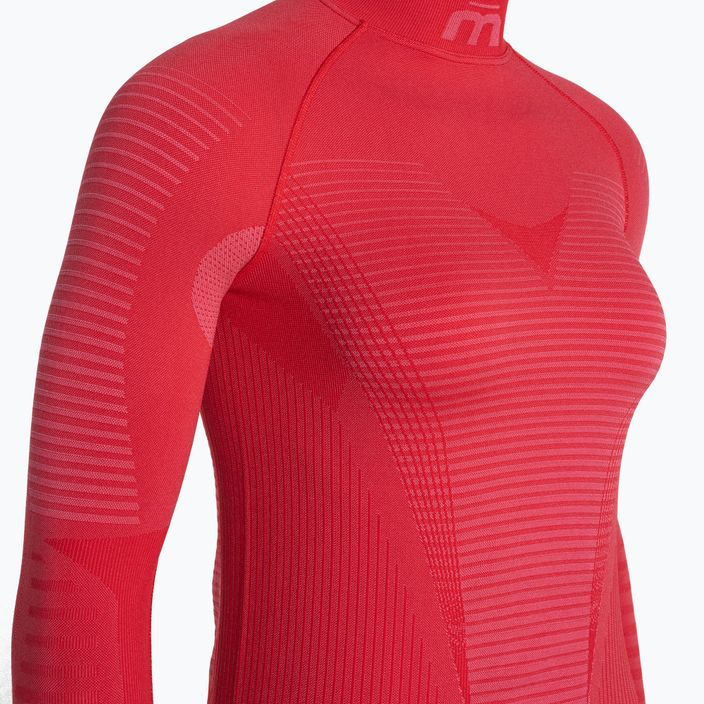 Dámské termo tričko Mico Warm Control Mock Neck růžové IN01856 3