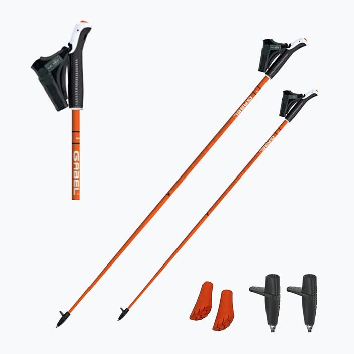 Nordic walking hůlky  GABEL X-1.35 pomarańczowe 6