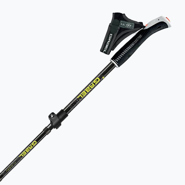 Nordic walking hůlky  GABEL Fusion Wired czarny/limonkowy 3