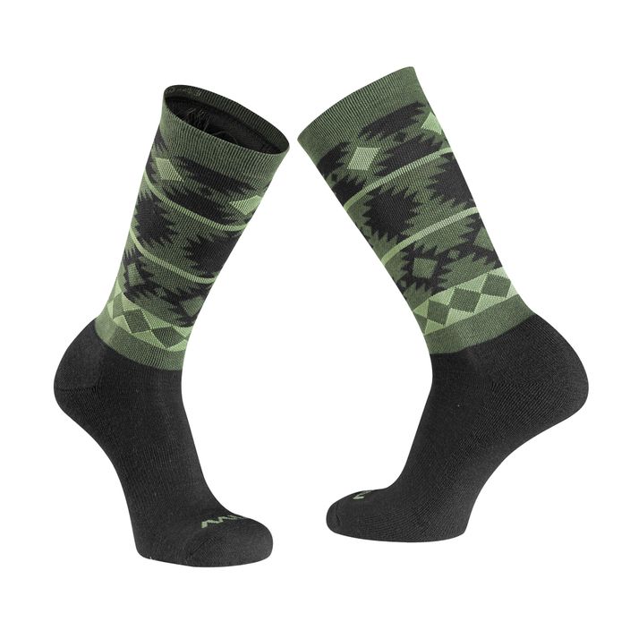 Pánské cyklistické ponožky Northwave Core forest green / black 2