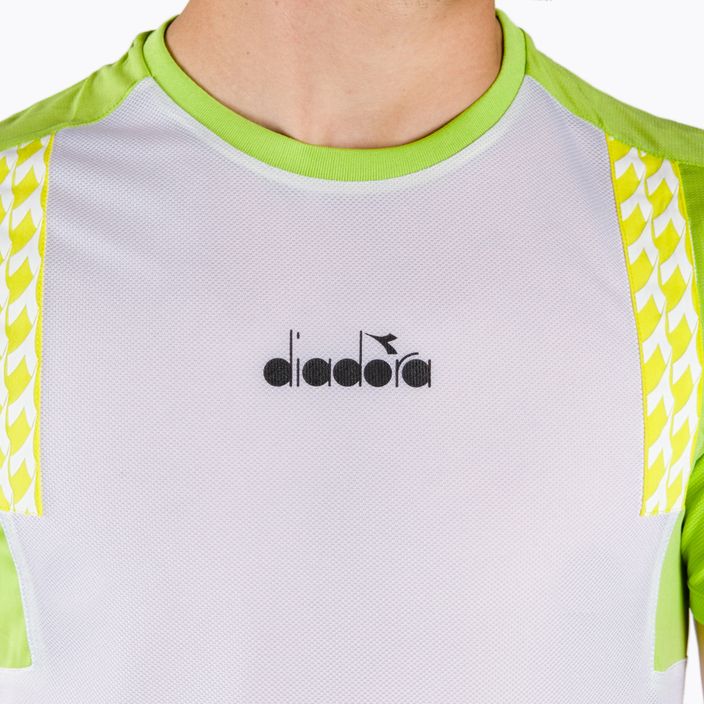 Pánské tenisové tričko Diadora Clay SS 20002 white DD-102.176842 4