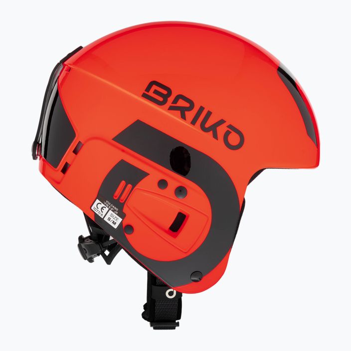 Dětská lyžařská helma Briko Vulcano FIS 6.8 JR shiny orange/black 4