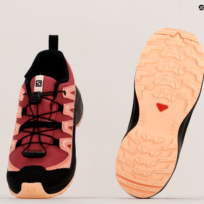 Dětské trekingové boty Salomon XA Pro V8 CSWP červené L41614400 18